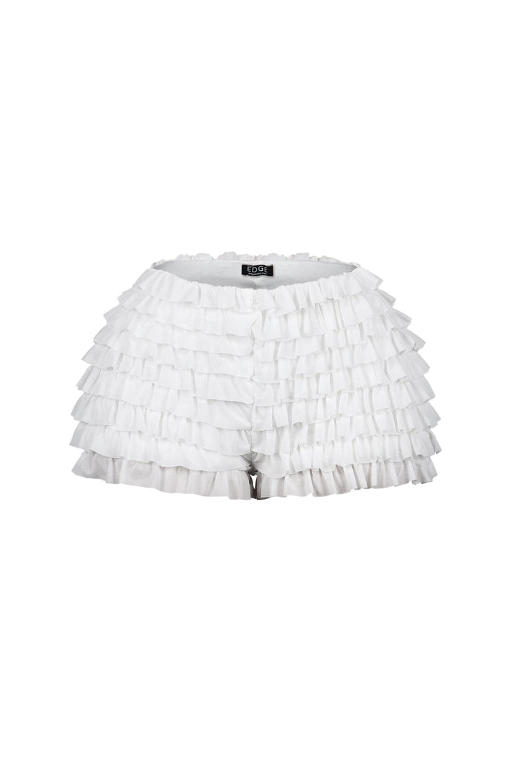 Maven Mesh Ruffle Micro Shorts