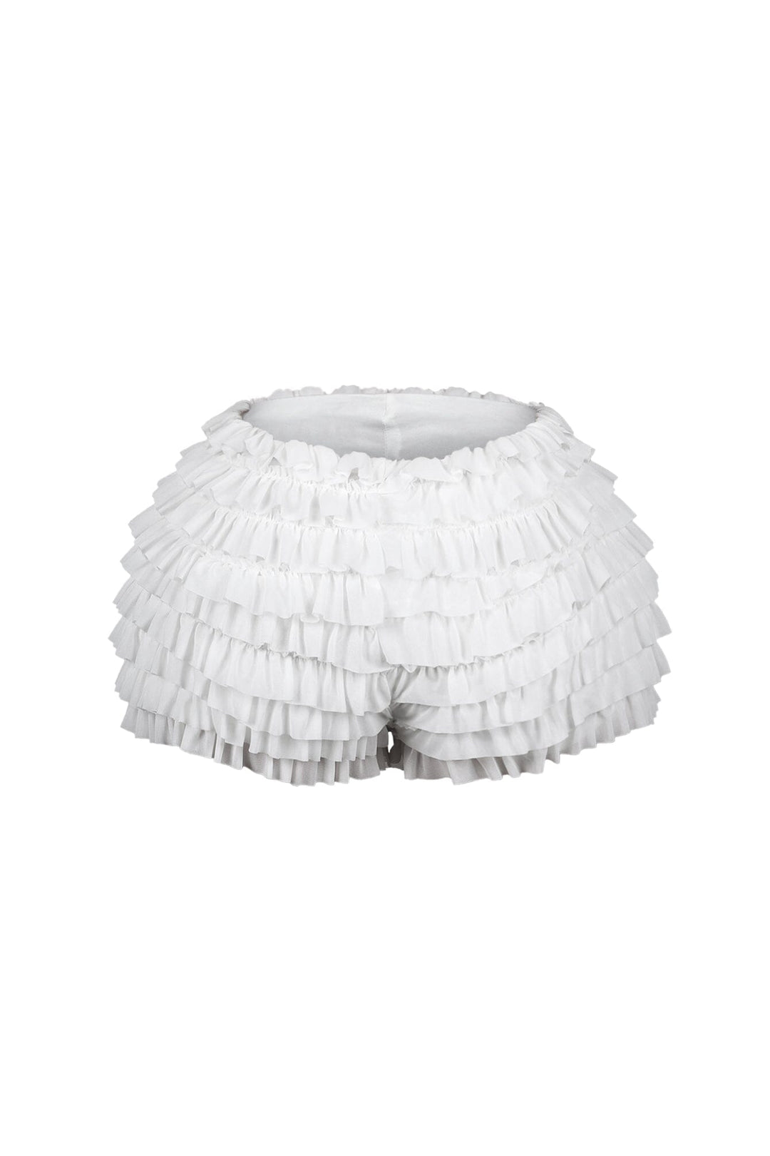 Maven Mesh Ruffle Micro Shorts