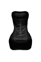 Petra Satin Tube Bustier Mini Dress