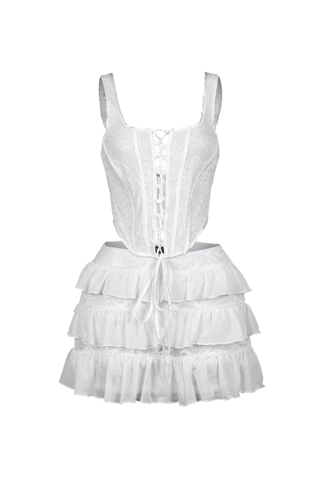 Iris Lace Corset Top &amp; Skirt SET