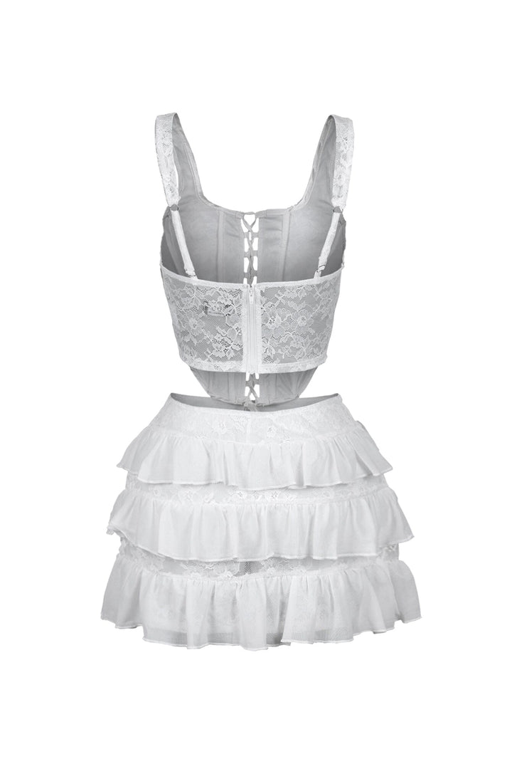 Iris Lace Corset Top &amp; Skirt SET