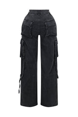 Kylan Metal Trim Baggy Jeans