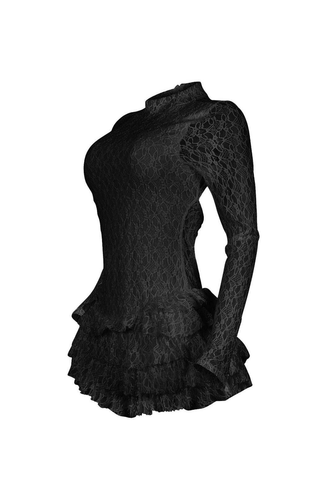 Lace Ruffled Romper Linda Lace Long Sleeve Ruffle Romper – EDGE