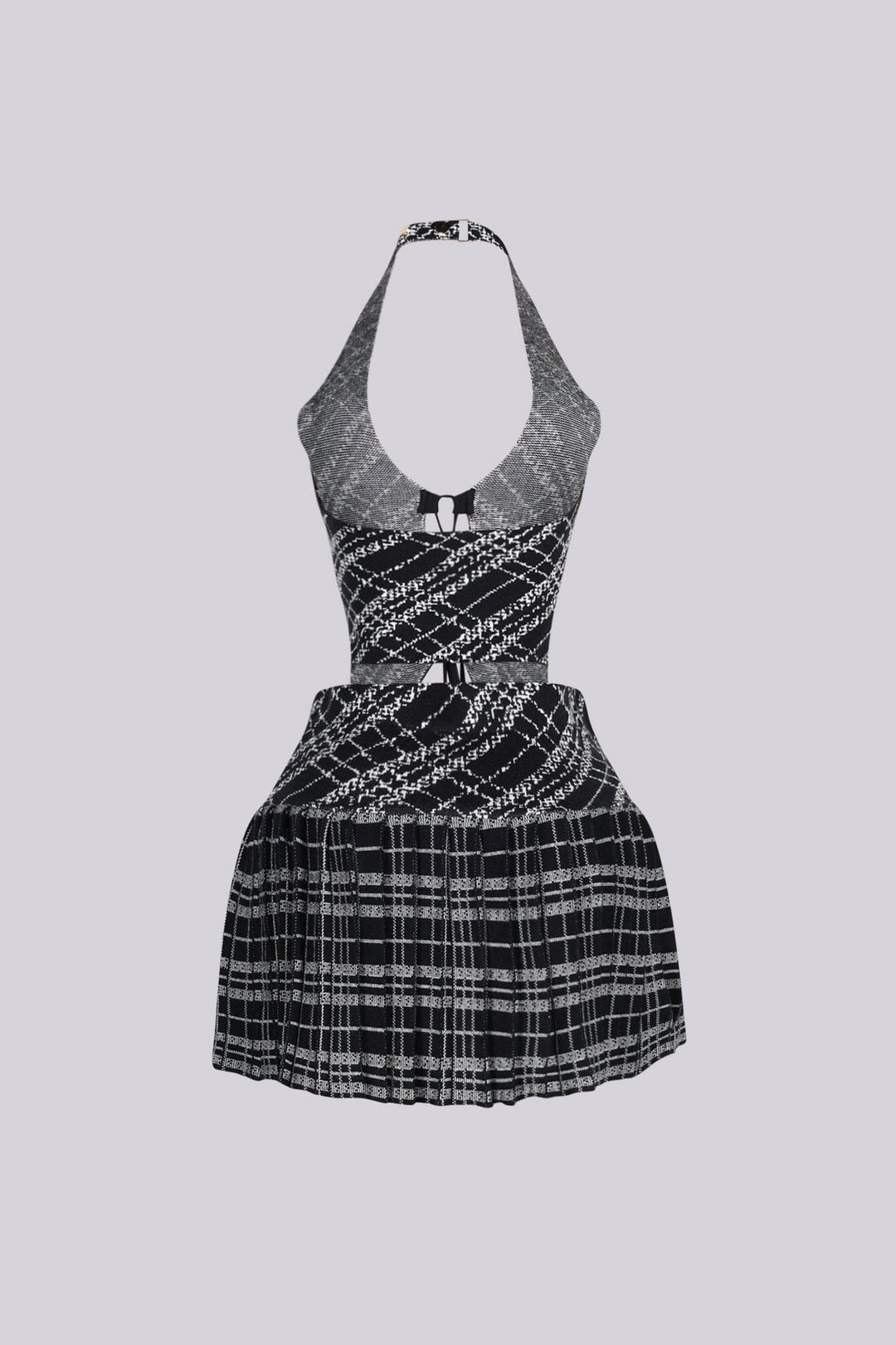 Charlotte Knit Halter Top &amp; Mini Skirt SET