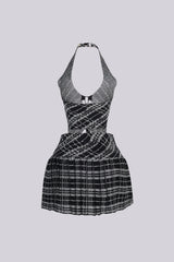 Charlotte Knit Halter Top &amp; Mini Skirt SET