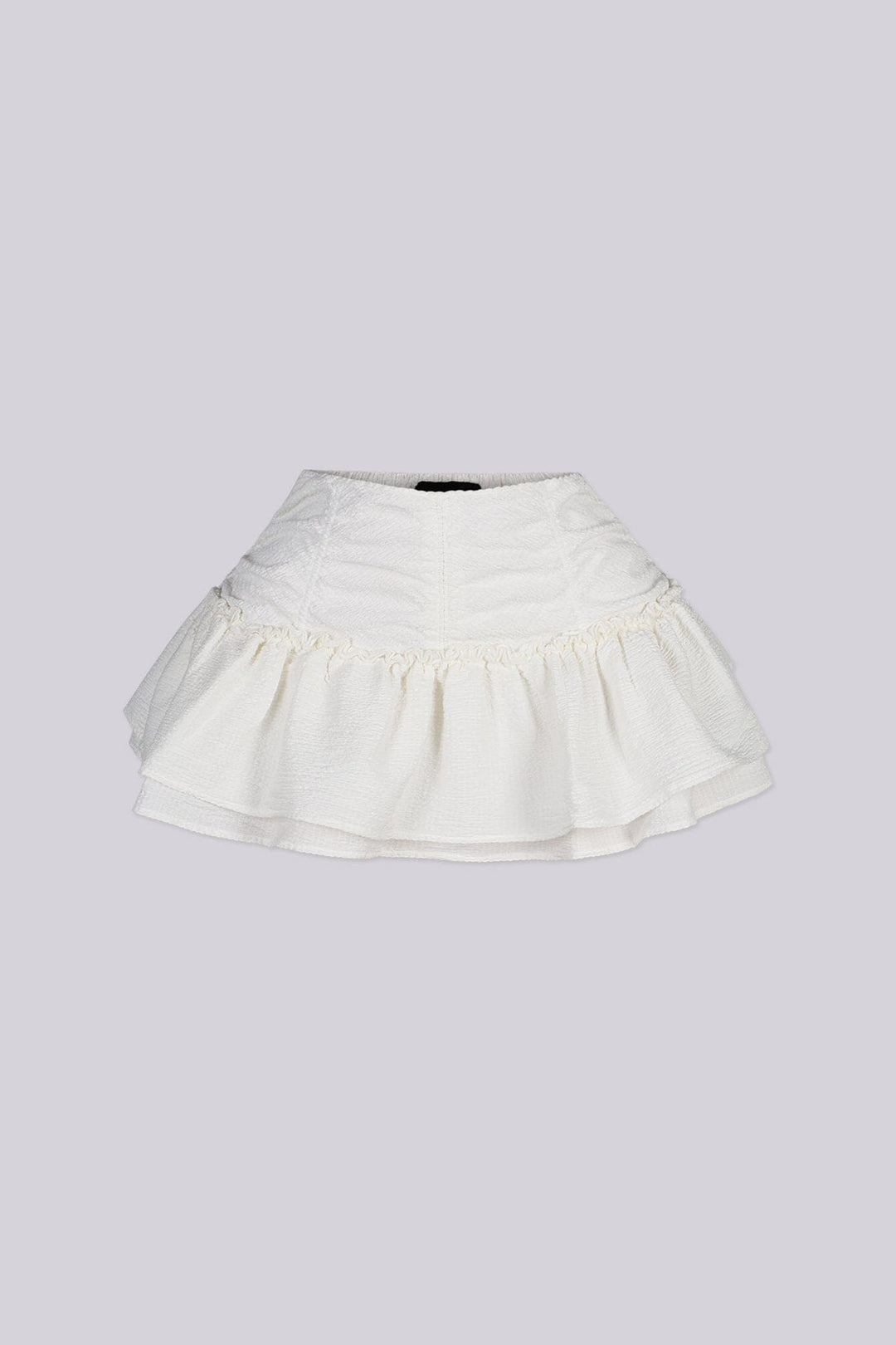 Andrea Woven Ruffle Mini Skirt