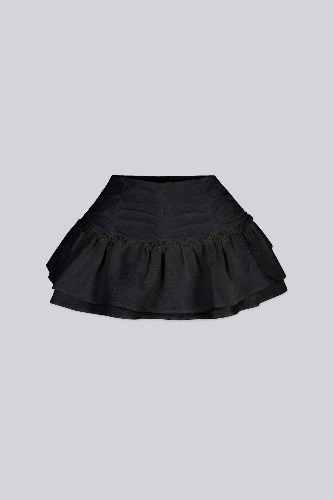 Andrea Woven Ruffle Mini Skirt