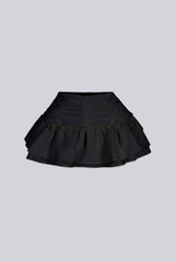 Andrea Woven Ruffle Mini Skirt