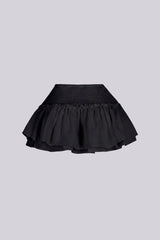 Andrea Woven Ruffle Mini Skirt