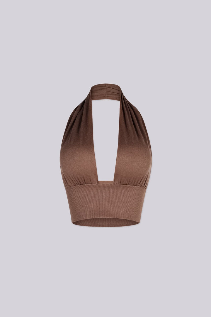 Catch Cowl Neck Crop Top