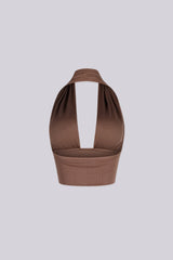 Catch Cowl Neck Crop Top