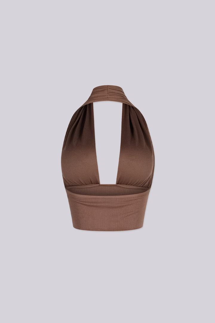 Catch Cowl Neck Crop Top