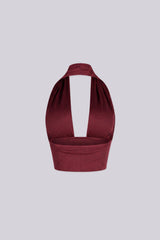 Catch Cowl Neck Crop Top