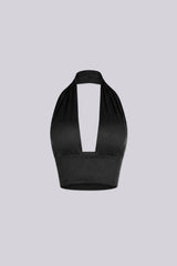 Catch Cowl Neck Crop Top