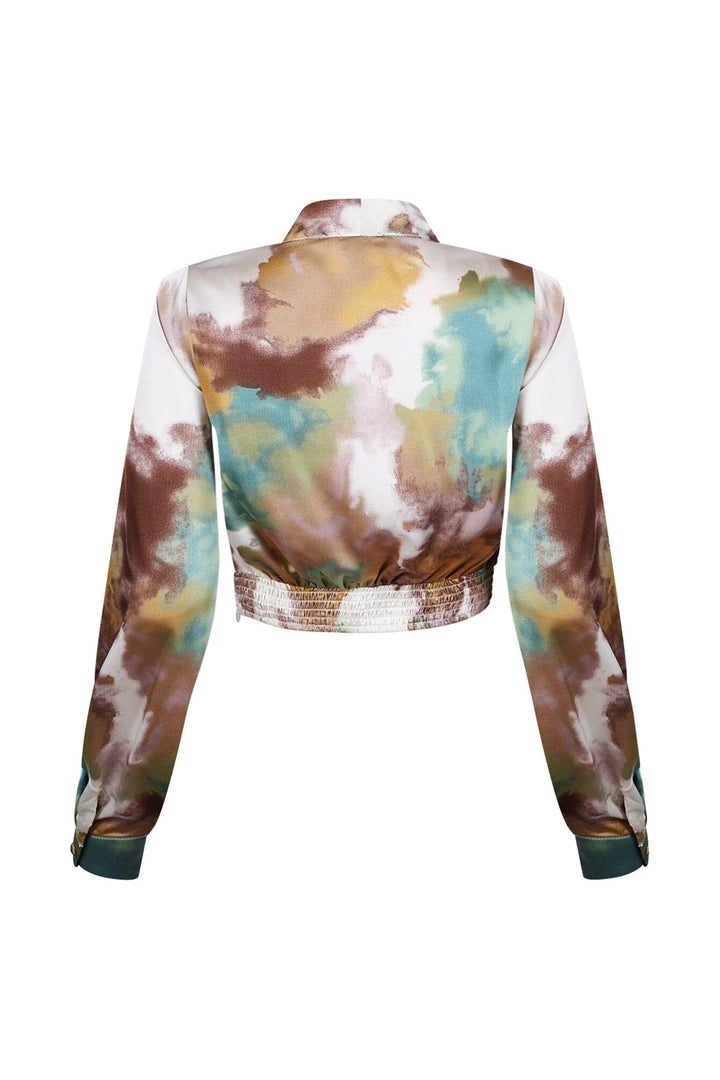 Remington Geo Printed Satin Shirt