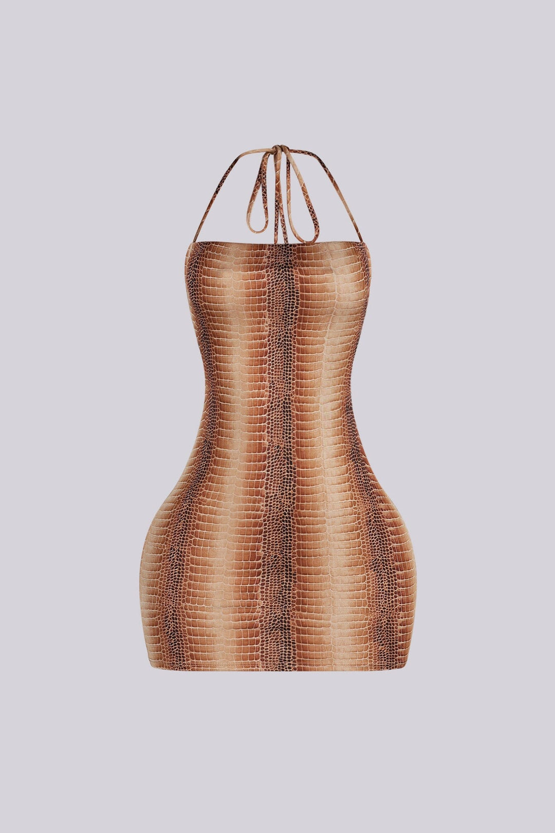 Command Snake Print Mini Dress