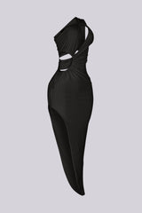 Devour Asymmetric Cutout Siren Dress