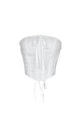 Trina Tube Crochet Lace Crop Top