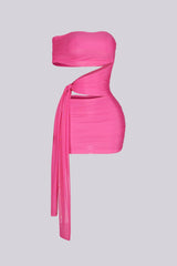 Isolde Mesh Cutout Mini Dress