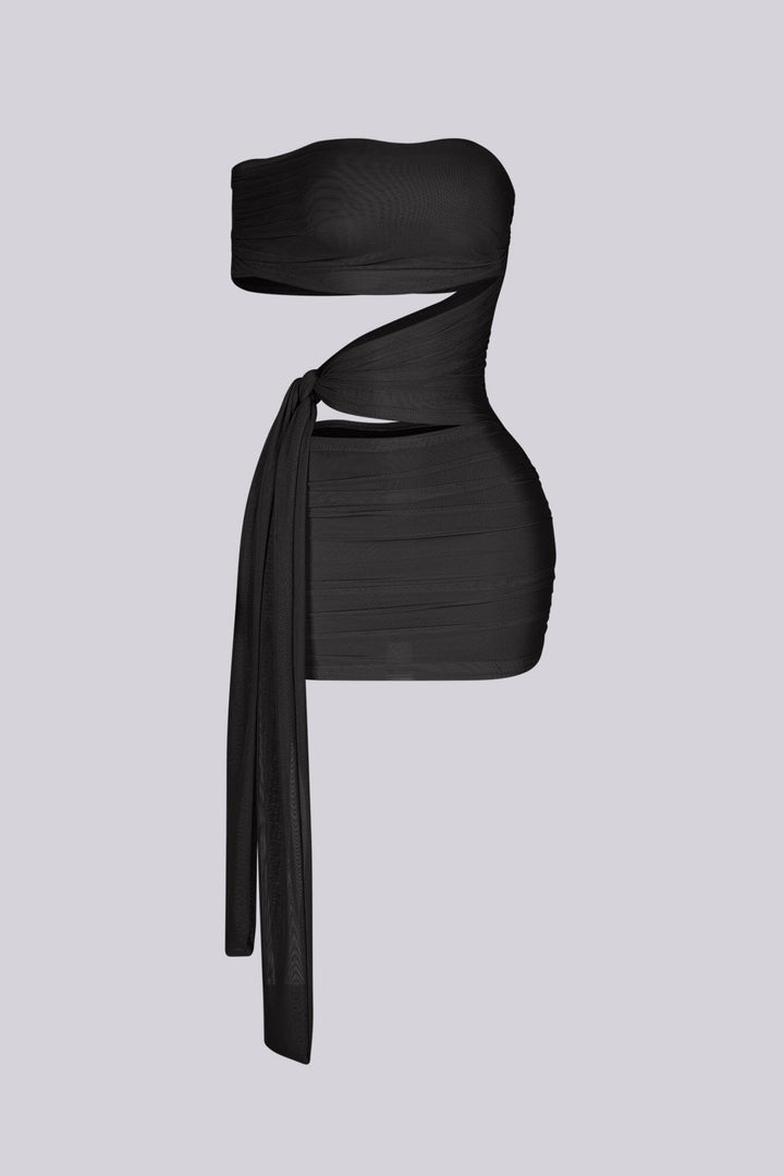 Isolde Mesh Cutout Mini Dress