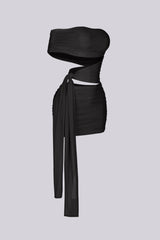 Isolde Mesh Cutout Mini Dress