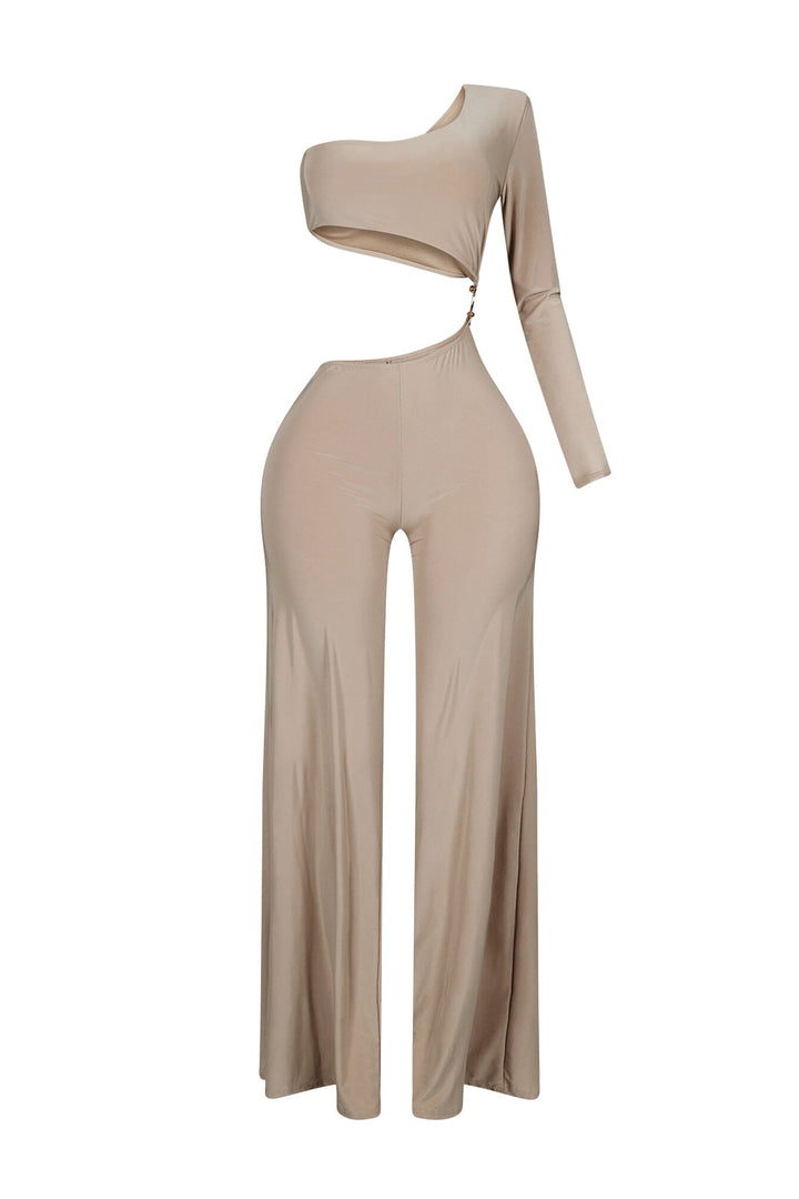 Maeve Padded One Shoulder Jumpsuit