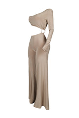 Maeve Padded One Shoulder Jumpsuit