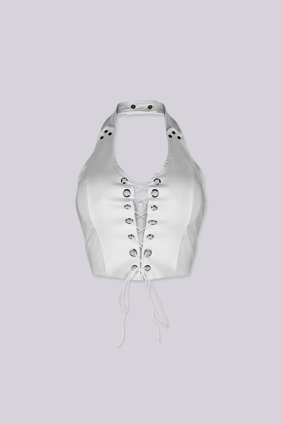 Raven Lace Up Halter Top