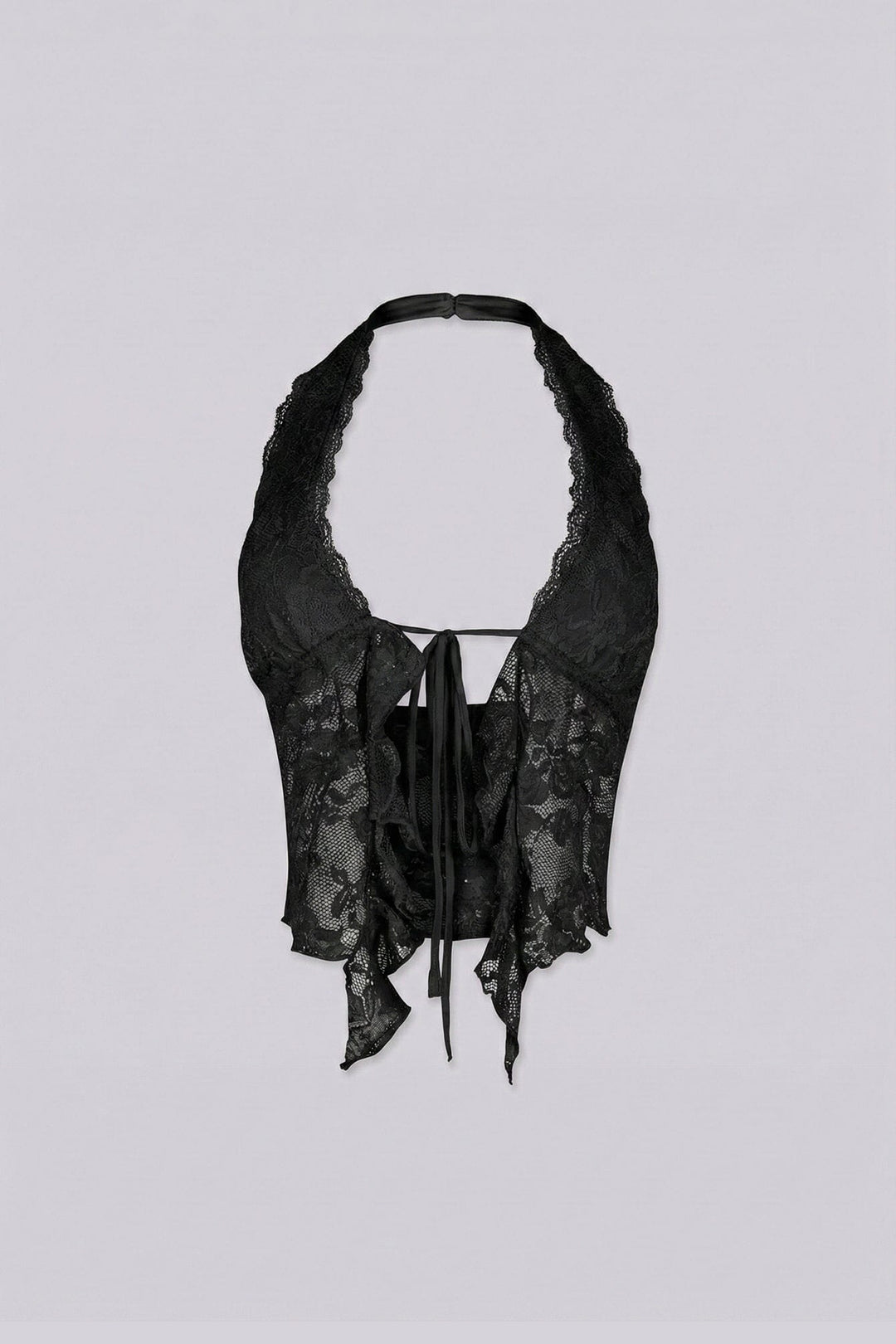 Flora Floral Lace Halter Crop Top