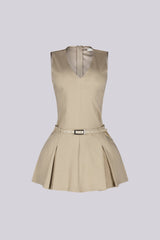 Clémence Parisian V-Neck Mini Dress