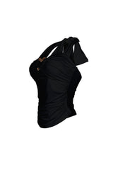 Micah Heart Metal Halter Top