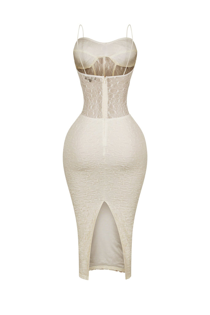 Elaine Mesh Lace Corset Dress