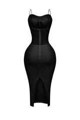 Elaine Mesh Lace Corset Dress