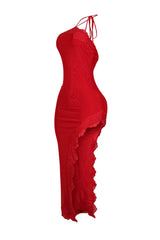 Shae Lace Halter Slit Maxi Dress
