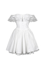 Minami Poplin Off Shoulder Mini Dress