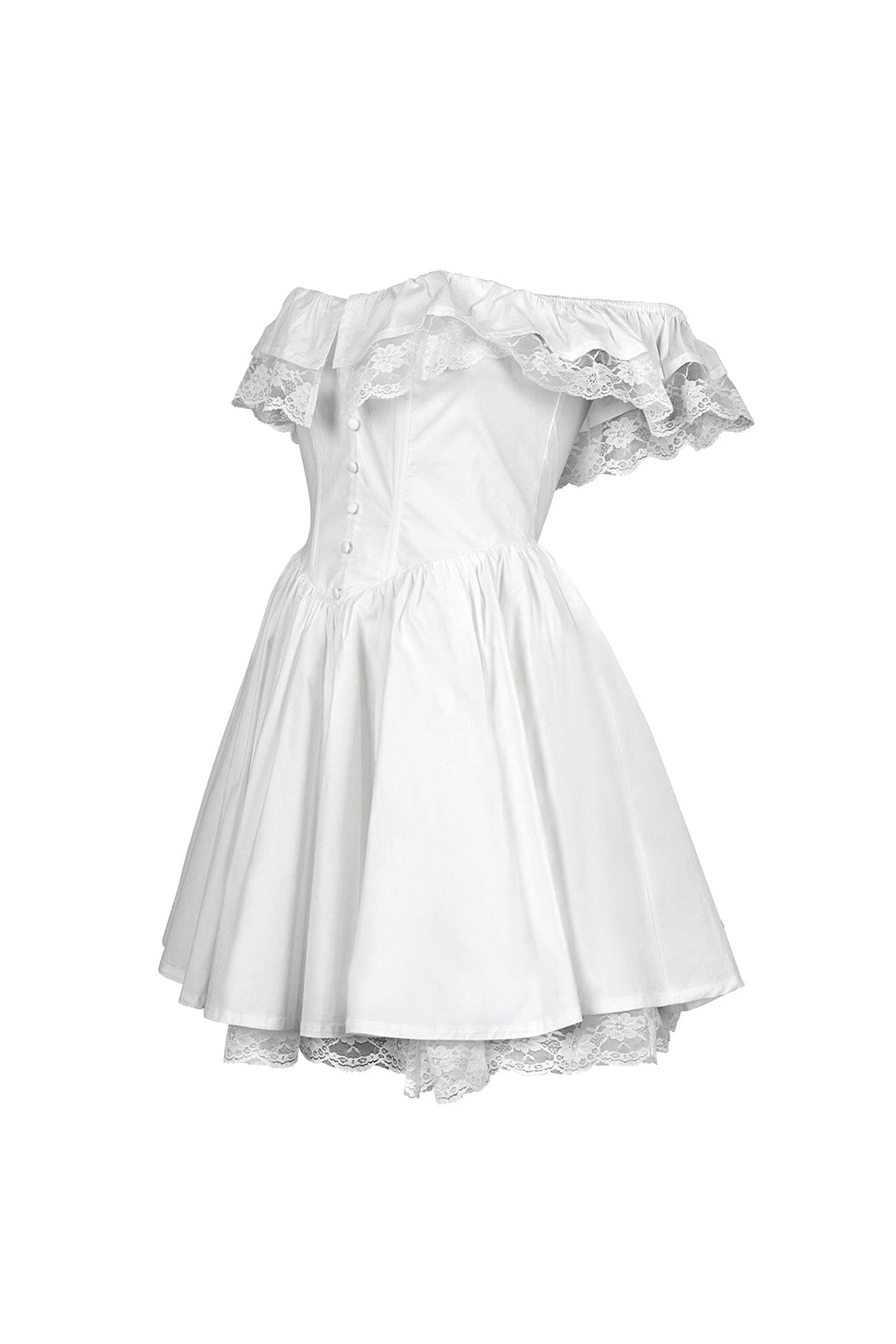 Minami Poplin Off Shoulder Mini Dress