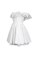 Minami Poplin Off Shoulder Mini Dress