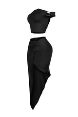 Tiernan Gold Ring Top &amp; Skirt SET