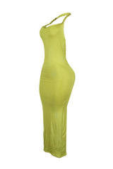 Evelynn Twisted Halter Multi Way Maxi Dress