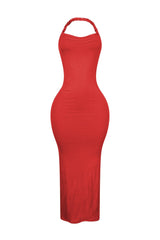 Evelynn Twisted Halter Multi Way Maxi Dress