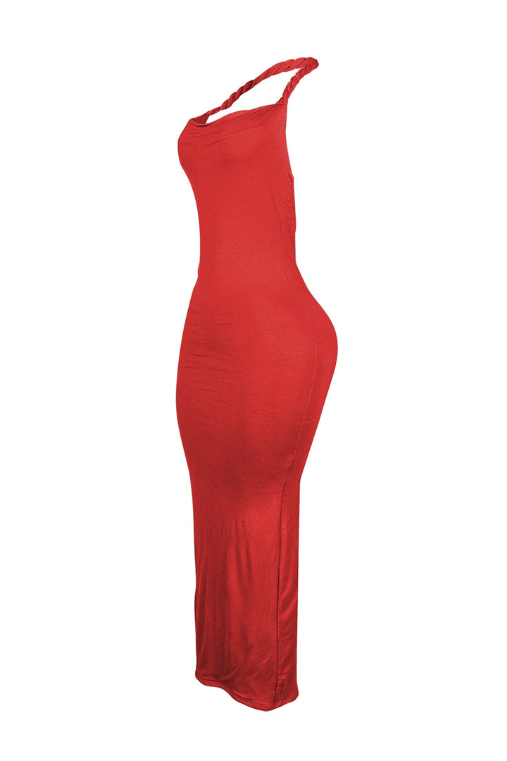 Evelynn Twisted Halter Multi Way Maxi Dress