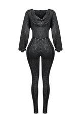 Margaret Mineral Washed Zipper Jumpsuit