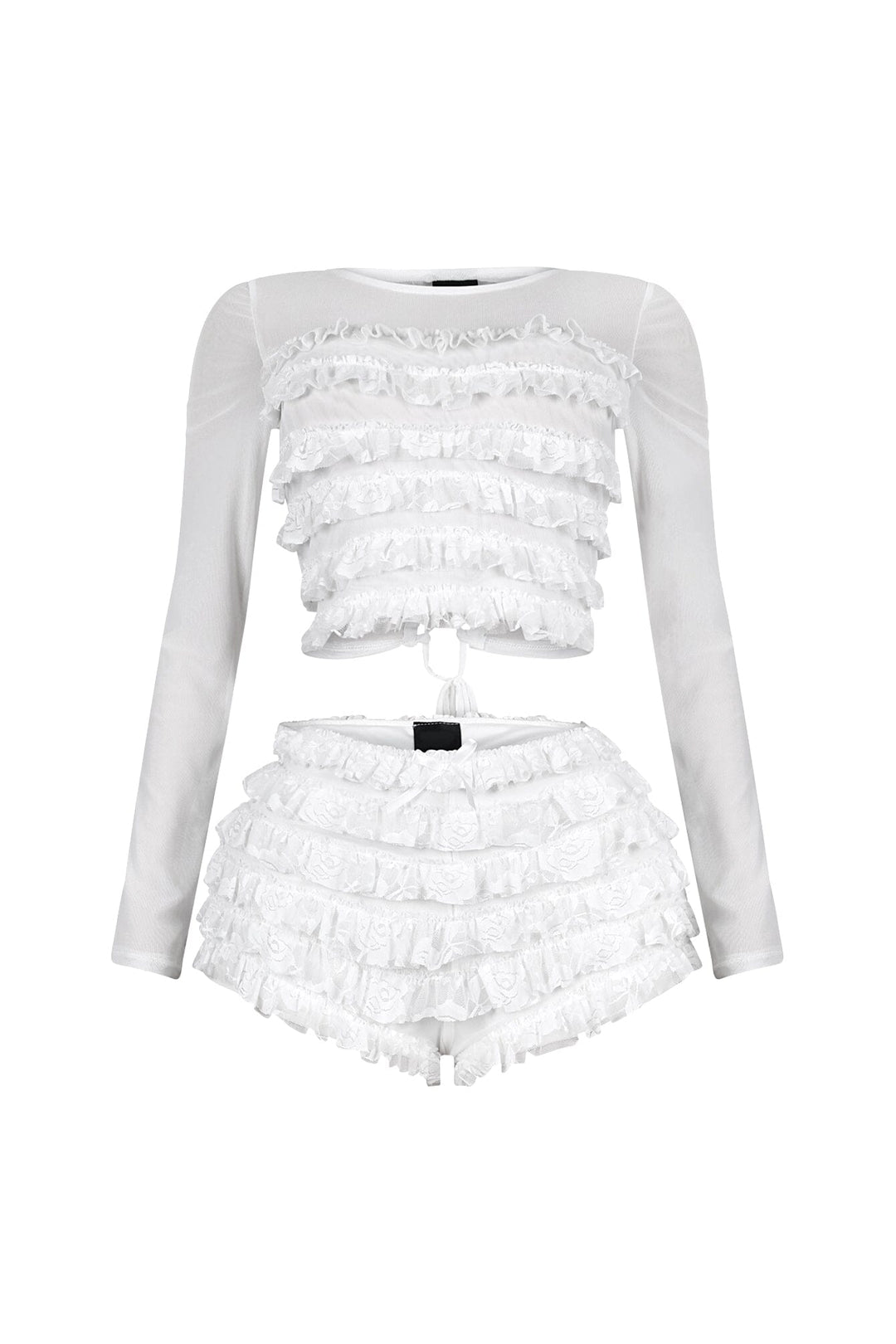 Sunny Mesh Lace Top &amp; Shorts SET