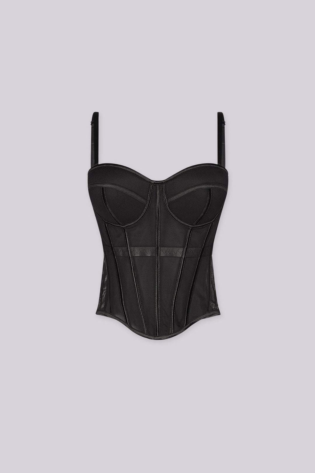 Viera Sheer Mesh Corset Top