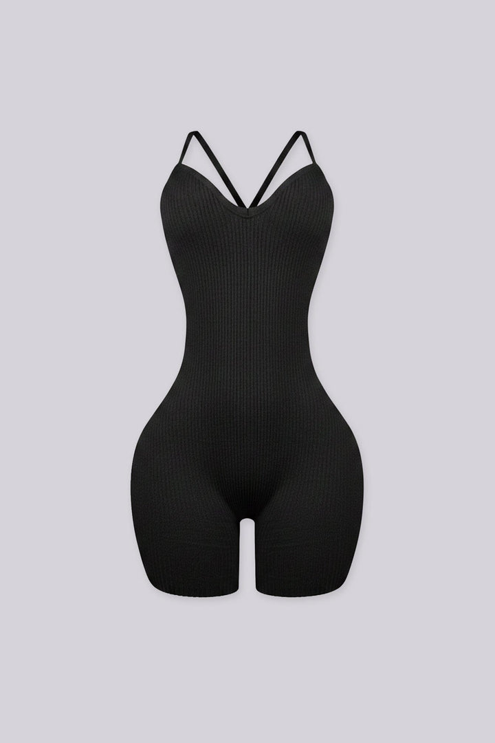 Maude Ribbed Knit Romper