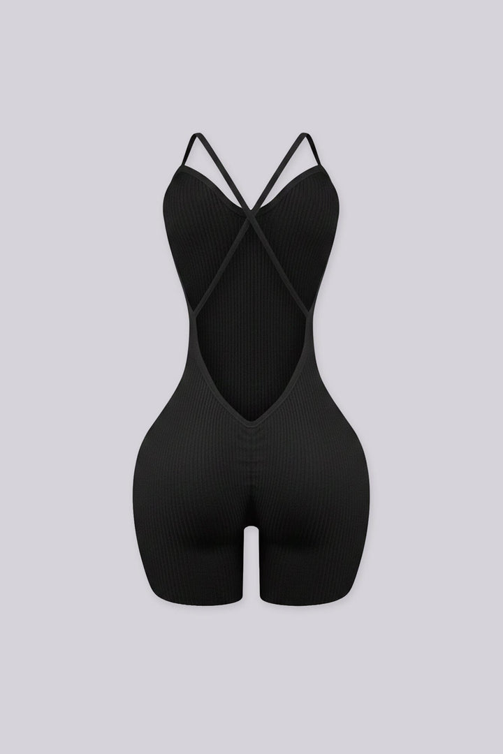 Maude Ribbed Knit Romper