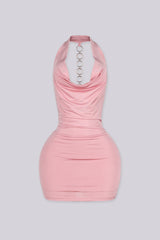Soleil O-Ring Drape Mini Dress