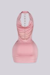 Soleil O-Ring Drape Mini Dress