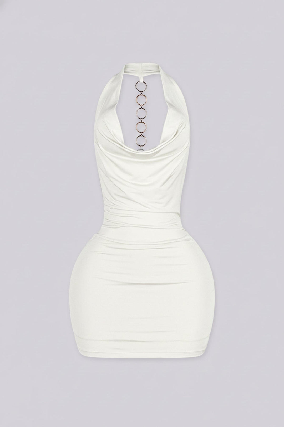Soleil O-Ring Drape Mini Dress