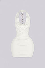 Soleil O-Ring Drape Mini Dress